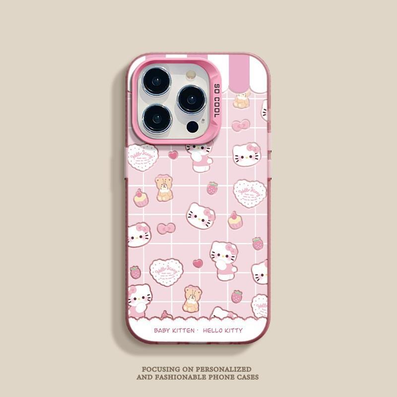 Applicable to Apple 11/11 mobile phone case 11promax matte domestic Huawei oppo Redmi colored silver doll Kitty