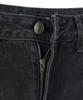 X Container Deep Washed Wide Denim Pants (Washed Black)