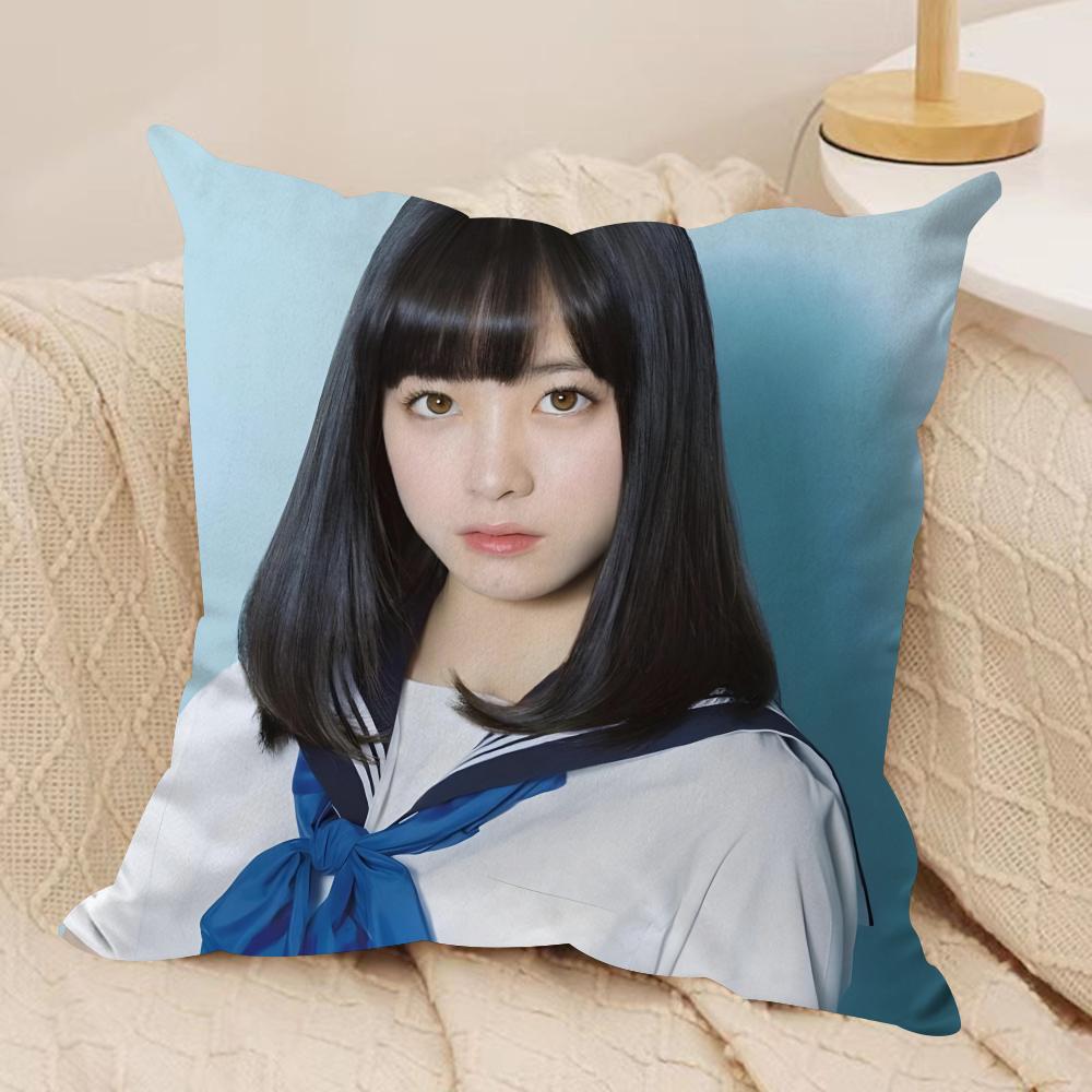 HHashimoto KannaS Cushion Cover Soft Plush Throw Pillow Cover  DoubleSided Printed Cushion Case  Cozy Sofa  Home Decor
