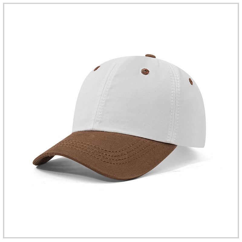 Customized Printed Children Pure Cotton Color Blocked Baseball Caps Breathable Soft Top Outdoor Sports Duck Tongue Hats For Kid