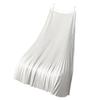 Women Vintage Midi Skirt Wide Elastic Waistband High Waist Pleated A-Line Skirt Solid Color Smooth Satin Long Skirt
