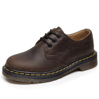 Scarpe Martin a calzino basso di prima qualità da uomo in pelle taglia grande stivaletti corti punta tonda scarpe casual da lavoro per uomo e donna coppia