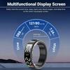 Touch Screen Smart Ring for Men Women, 2024 New Fitness Ring with Heart Rate Monitor Sleep Monitor Step Blood Oxygen Tracker,Remote Photography,IP68