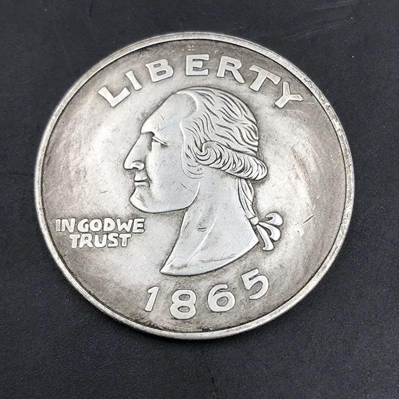 1865 ABD Morgan Orijinal Gümüş Sikke Özgürlük Kartal Madalya Albümü Kopya Sikkeler Koleksiyonluklar Mücadele Sikkeleri Noel Hediyeleri