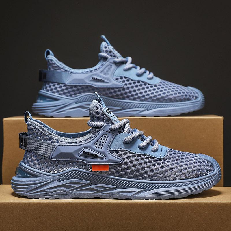 

МОДНАЯ ОБУВЬ, мужские дышащие спортивные кроссовки, спортивные кроссовки для бега, уличные женские теннисные кроссовки для тренажерного зала 39 синий