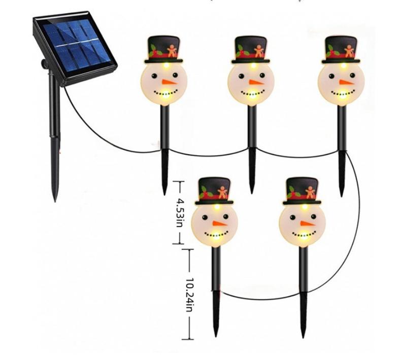 2025 Solar Christmas Garden Lights Halloween Decorative Ground Inserted Lights Festival Decorative Ambient Lights