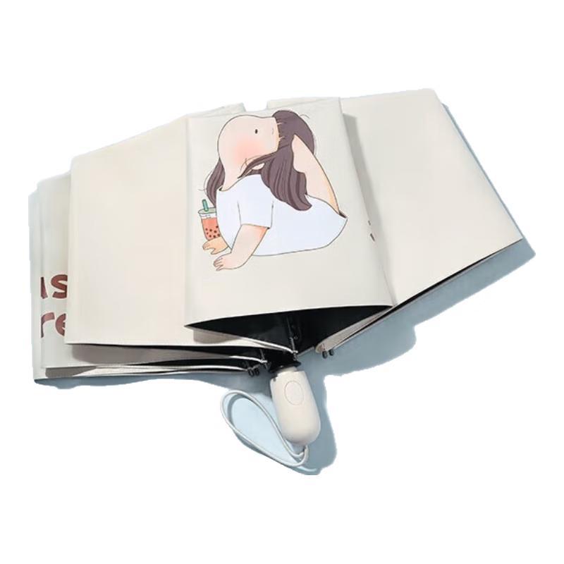 Tiang Tang 37502E Manual Tri-Fold Sun & Rain Umbrella