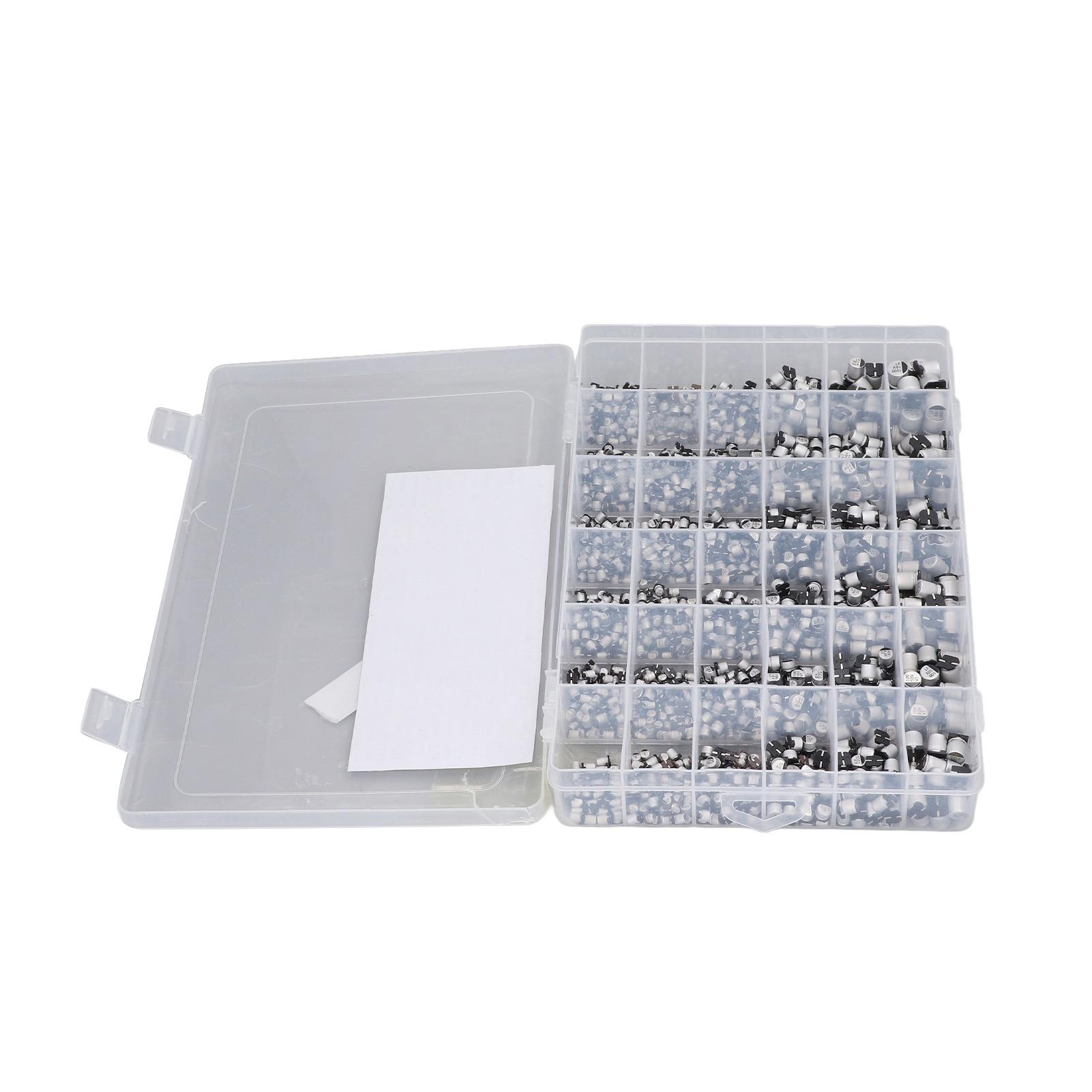 

1520Pcs SMD Electrolytic Capacitor 36 Values 1uF‑1000uF Aluminum Assortment Set Kit