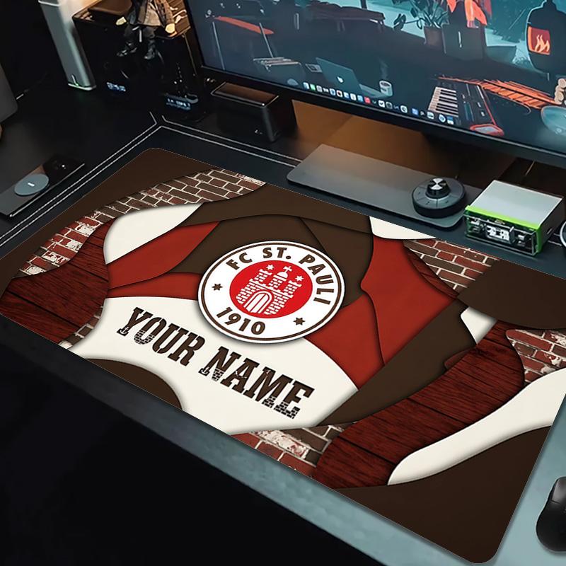 FC St. Pauli Print  Cushion Non-slip Laptop Tablet Big Mousepad XXL Mat Mini PC Playmat With Lock edge