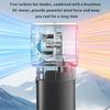 Handheld Cooling Fan Portable USB Charging Electric Hand Fan With 1200mAh Battery for Home Or Outdoor Activity