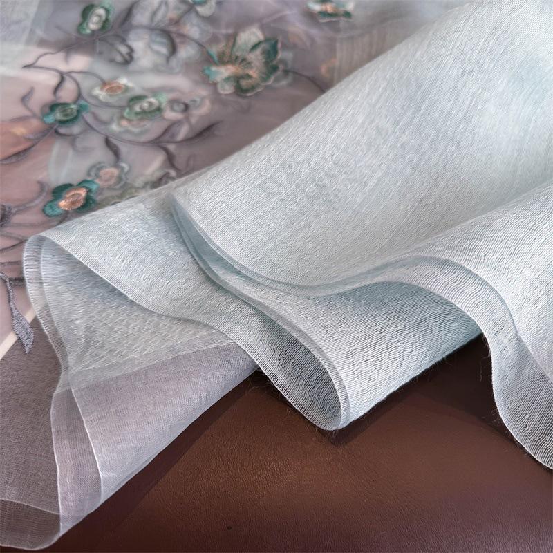 Silk Handmade Embroidered Scarf: New Mulberry Silk Autumn/Winter Shawl, Elegant & Versatile.