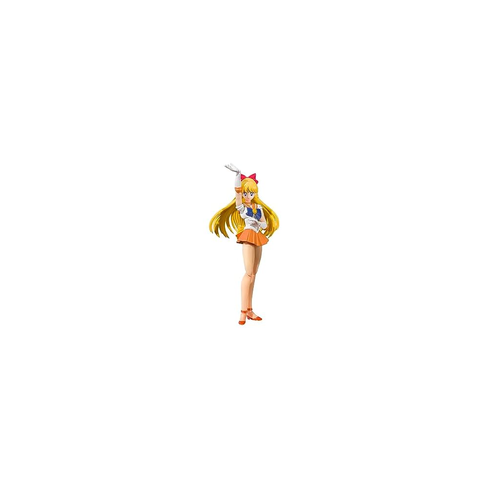 TAMASHII NATIONS S.H. Figuarts Sailor Moon Sailor Venus Animation Color Edition 140mm PVC ABS Action Figure