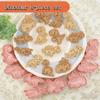 Biscuit Pastry Baking Molds 8pcs Dinosaur Animal Cookie Cutters Stamp Embosser Bakeware Kitchen Baking Supplies Home Accessory