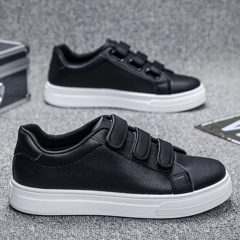 2025 autumn new Velcro men's shoes little white shoes men's Korean version fashion trend board shoes versatile casual shoes