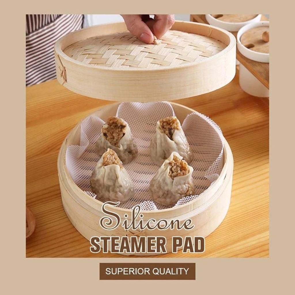 Silicone steamer pad Non-Stick Silicone Mat Steamer Pad Sum Paper Cooking Tools