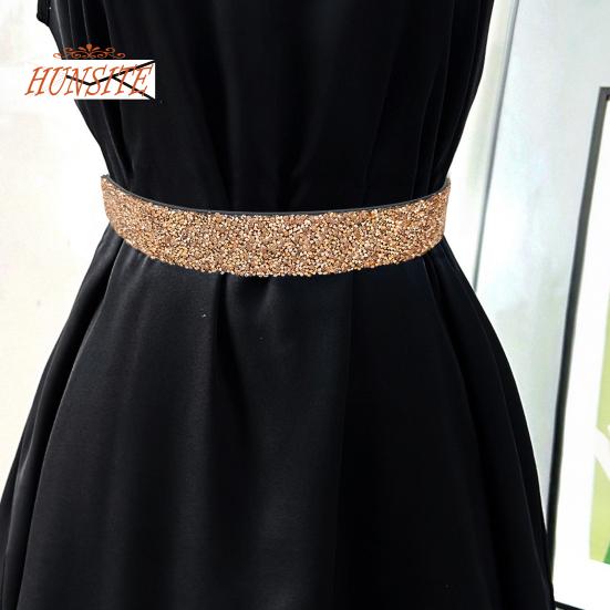 Women Belt Adjustable Elastic Band Shiny Rhinestone Wide Anti-slip Clothes Matching Anti-break Tight Waist Dress Waistband Clothes Accessory