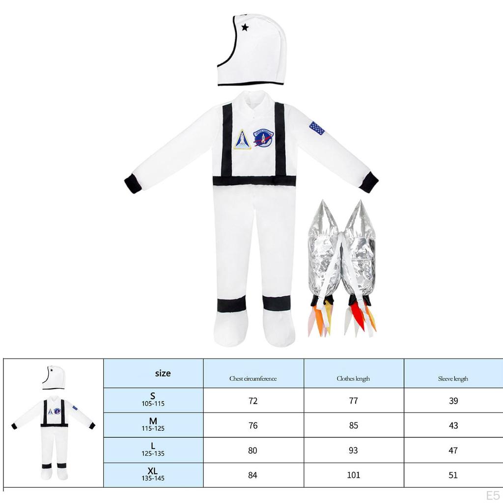 Astronauten Kostüm für Kinder, Praktischer Und Tragbarer Raumanzug, Einfach Anzuziehen