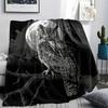 Owl Print Flannel Blanket, High quality Comfortable for All Seasons, Home Decor, Warmth and Comfort, Perfect for Christmas Gifts