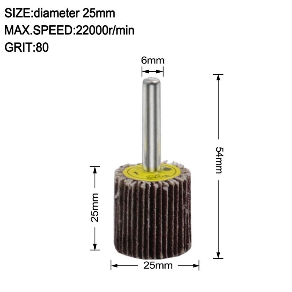 Effective Emery Cloth Sanding Flap Wheel Disc with 80 Grit for Fine Polishing