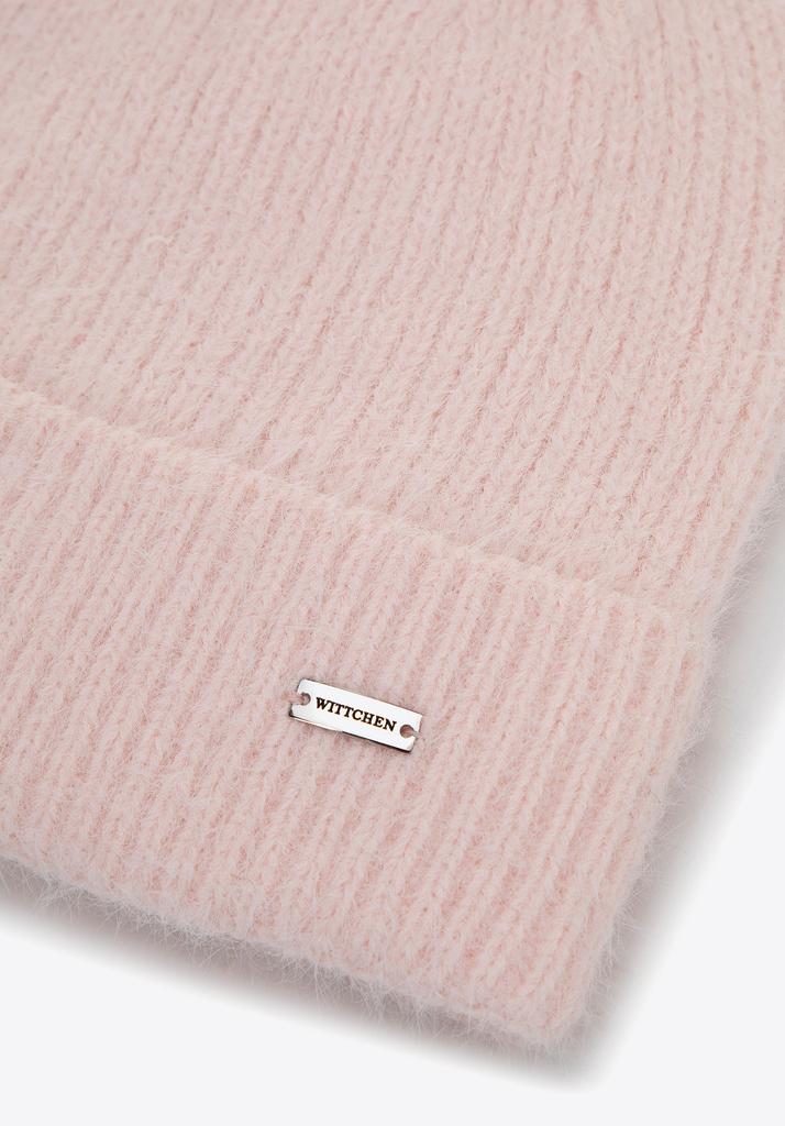 Wittchen Women's Fluffy Textured Pink Acrylic Hat