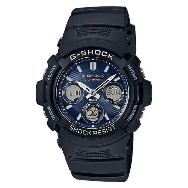 

Casio G-Shock Analog-Digital AWG-M100SB-2AJF Blue Men s Watch New
