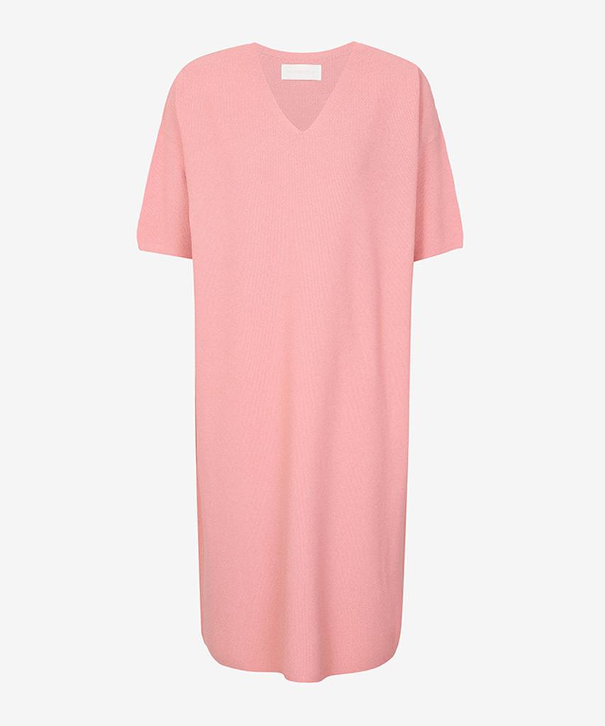 Sekeonseukin Air Knit 2-Ply Half Sleeve Loose Fit Dress