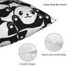 Cute Panda Cartoon Square Pillow Case Animal Cushion Cover Zipper Decor Throw Pillow Case Cover For Home 45X45Cm