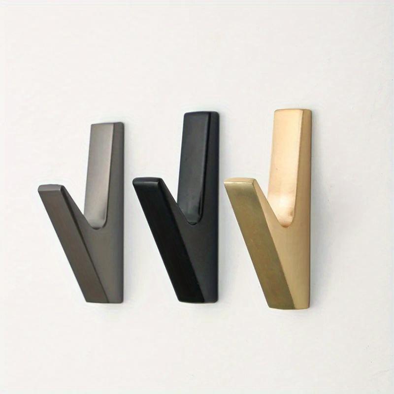 1Pcs Metal Matte Wall Hooks Bathroom Accessories Coat Hooks Towel Rack Holder Creative for Key Hat Bag Home Decorative Robe Hanger