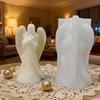 Easy to Use Silicone Candle Mould Featuring Detailed Sleep Angel Designs for Craft Projects