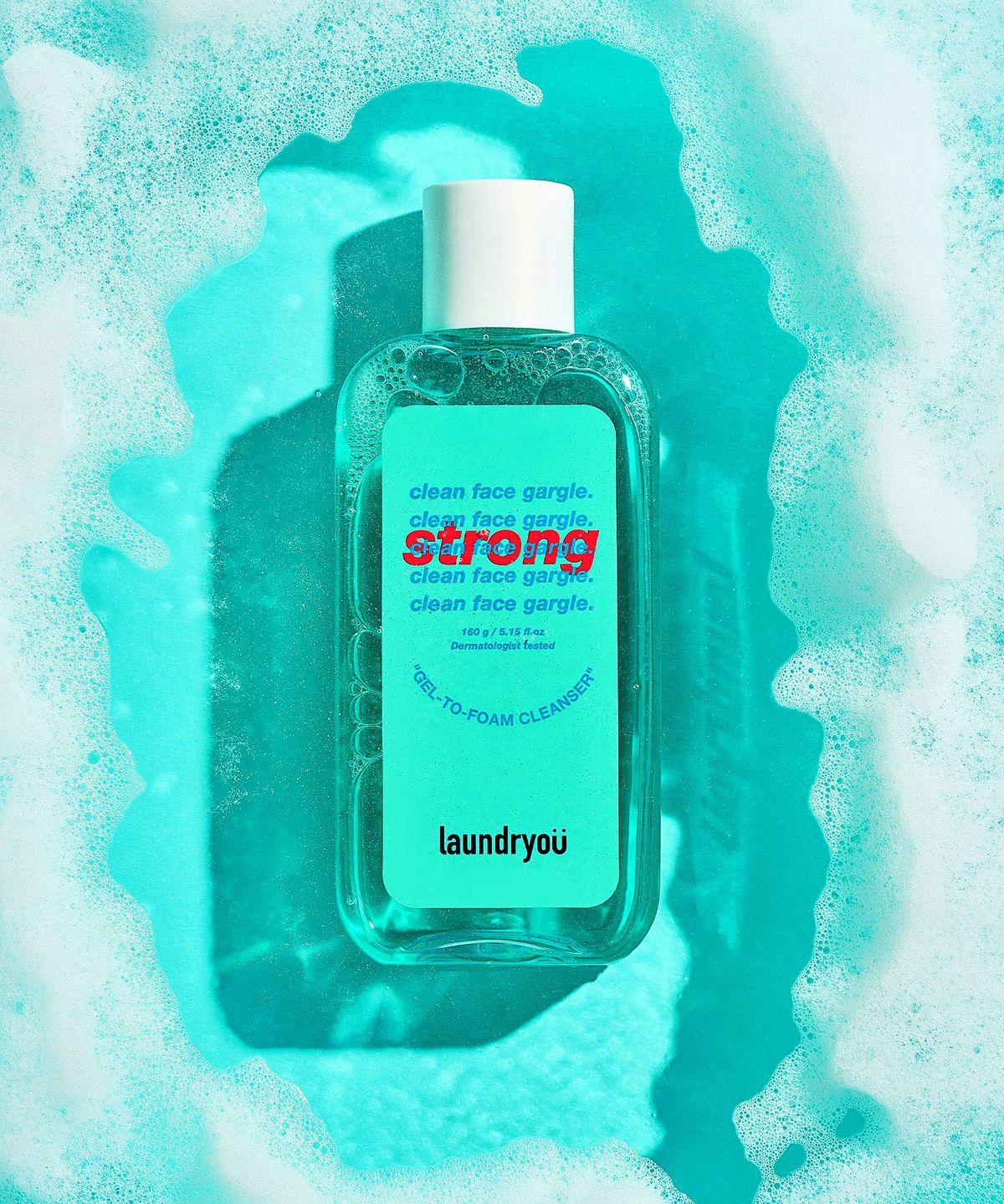 Clean Face Gargle Gel to Foam Cleanser Strong