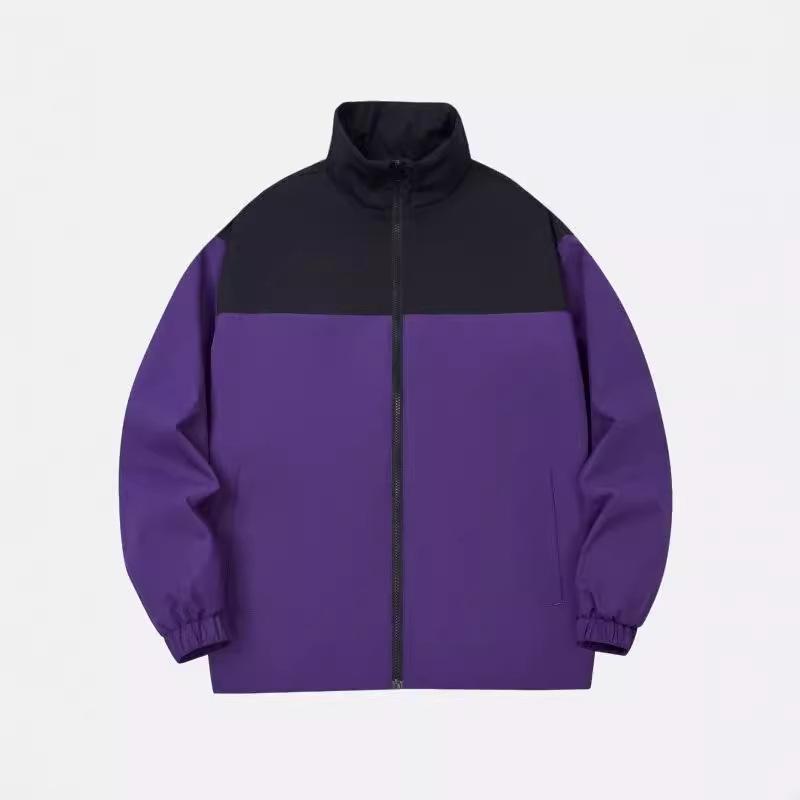 Spring and Autumn Splicing Contrasting Color Stand-up Collar Jacket Men's Jacket Versatile Clothes Casual Couple Jacket