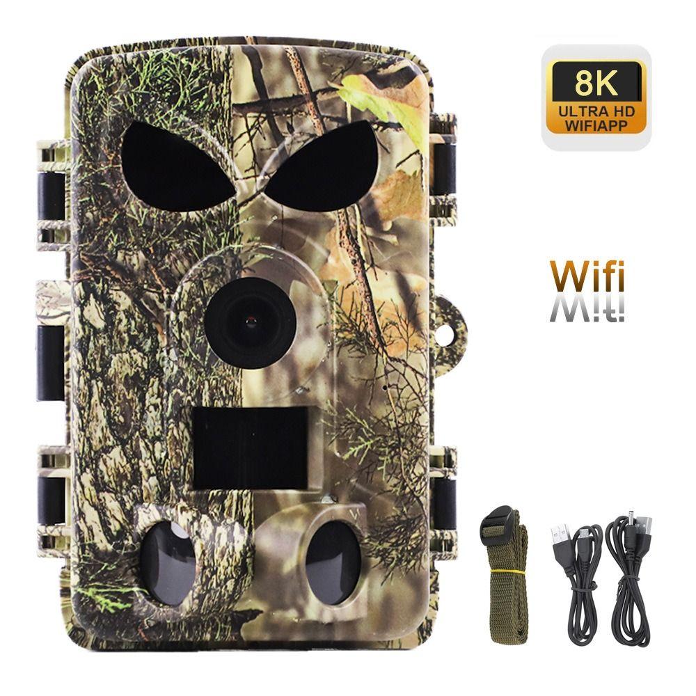 8K PR8000 Wifi Camera IP65 Waterproof Infrared Trail Track Camera  Animal Watching