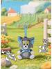 Tom and Jerry Plaid Plush Keychain: Cute Tom Cat & Jerry Mouse Charm