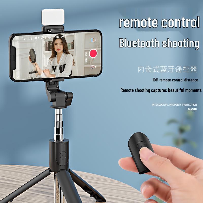 360° Rotating Bluetooth Selfie Stick & Tripod for Live Streaming & Photography