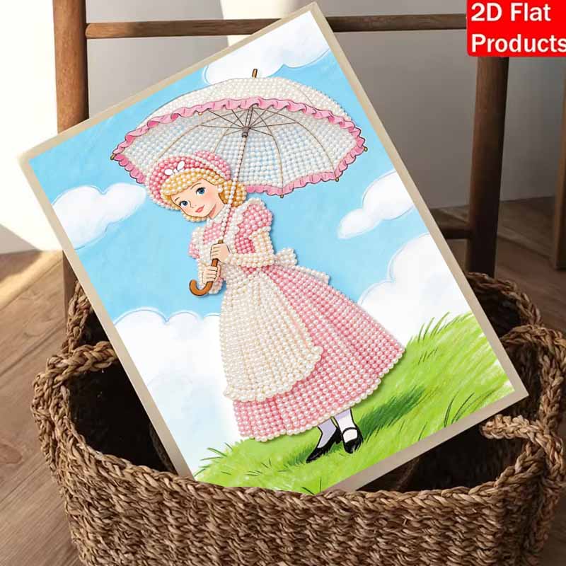 Disney Pearl Painting Cartoon Girl Art Painting 5D DIY Pearl Embroidery Mosaic Cross Stitch Kit Home Decor