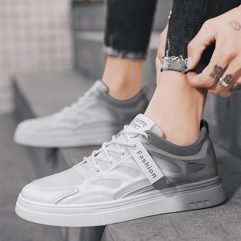 Fashion Mesh Men Sneakers Summer Casual Shoes Men's Breathable Outdoor Non-slip Gym Shoes Slip on Flats Mens Skateboard Shoe
