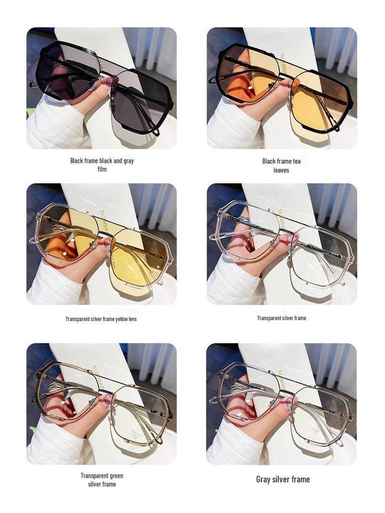 Ochelari maro la modă supradimensionați fotocromi anti-lumină albastră pentru bărbați și femei