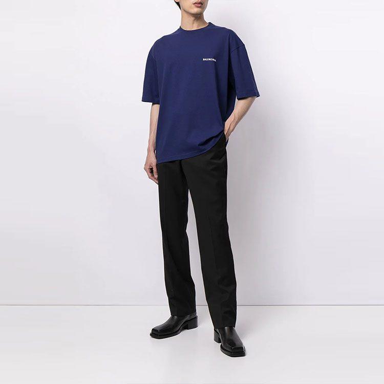 Balenciaga Logo Medium Fit T Shirt 612966TIVG53967