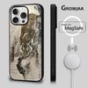 იაპონური უკიიო-ე ვეფხვის ტელეფონის ქეისი iPhone 17,16,15,14,13,12,11,Pro,Max,Plus,Mini,SE4,E-სთვის, მაგნიტური Magsafe უკაბელო დატენვით