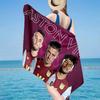 1PC Aston Villa Fc Crest Beach Towel - Soft,  Absorbent Microfiber, Lightweight, Ideal for The Beach, Parties, Travel, Camping Fan Gifts