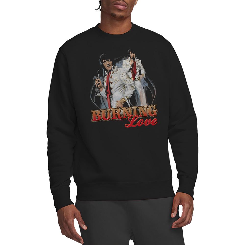 Elvis Unisex Adult Burning Love Sweatshirt