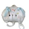 Haired Long Puppy Plush Backpack Dog Crossbody Bag  Casual Travel Gift Kids