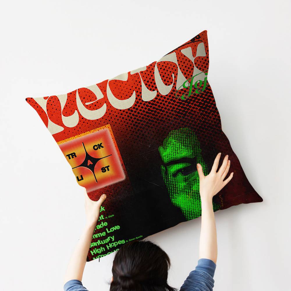 Singer Joji Pillow Covers Cartoon Sofa Decorative Home Double-Sided Printing Short Plush Cute Cushion Cover