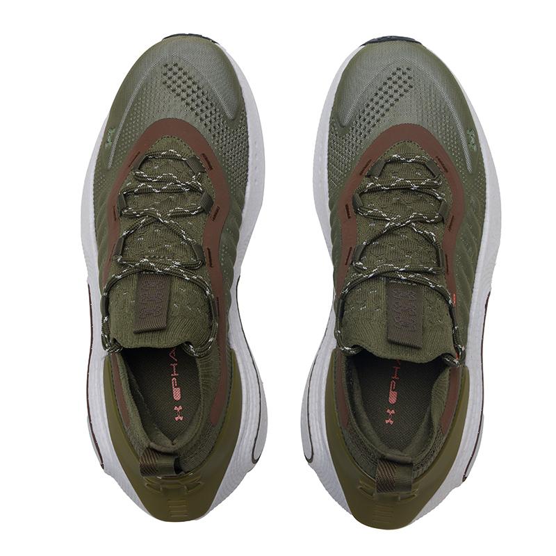 Under Armour Phantom 4 Mode Simple Tendance Polyvalent Durable Chaussures de Running Basses Baskets Unisexe Vert Armée 3027672-390