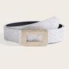 Luxury Style PU Leather Rhinestone Belt Wide Sparkling Glitter Women Waistband Versatile Glitter Waist Strap Women Fashion