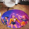Huntrix (103) Round Office Rug Decorative Floor Rug for Office Bedroom Living Room and Home Space