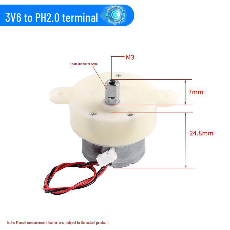 300 Gear Motor 3V-6V for Robot, Rotating Crafts, Electric Light Box - Low Speed