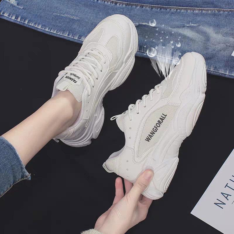 Fashion Chunky Sneakers for Women 2024 Autumn Fashion Mesh Breathable Casual Female White Platform Tennis Sports Shoes Zapatillas Mujer