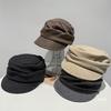 Retro Literary Style Pleated Duck Tongue Beret Women's Autumn and Winter Lazy Feeling Versatile Painter Hat Simple Newsboy Hat