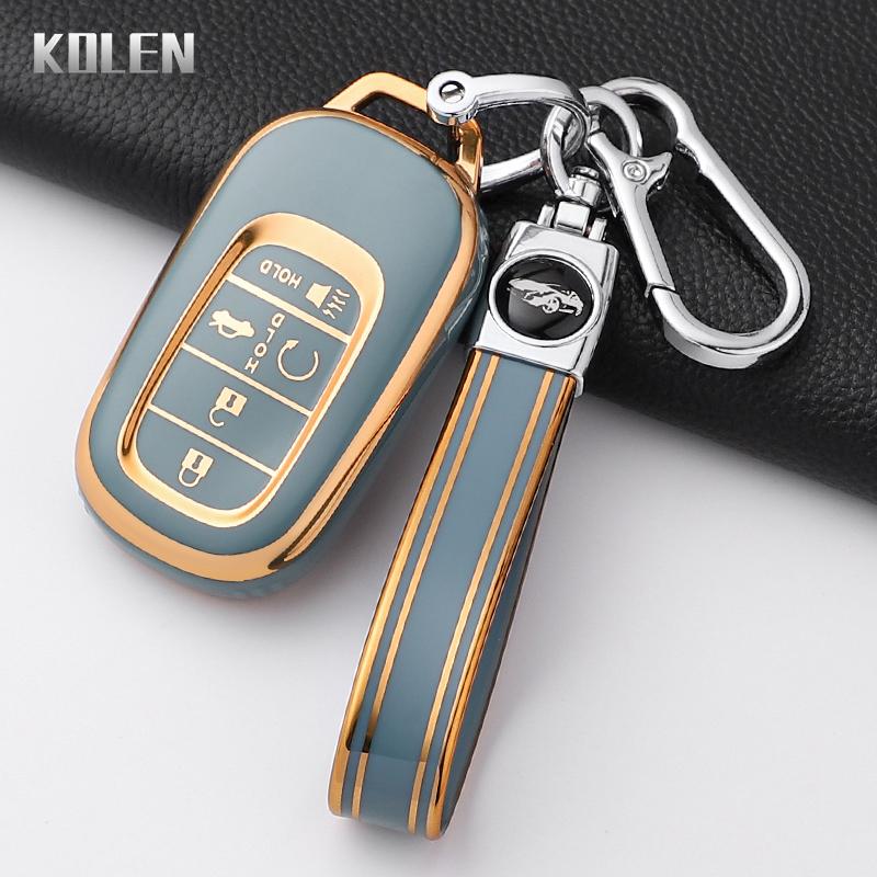 Fashion Tpu Car Key Case Cover For Honda Civic 11Th Accord Cr-V Hr-V Pilot Vezel Zr-V Key Protector Shell Fob Bag